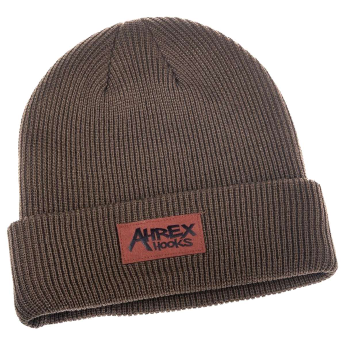 Ahrex Suede Patch Beanie Brown